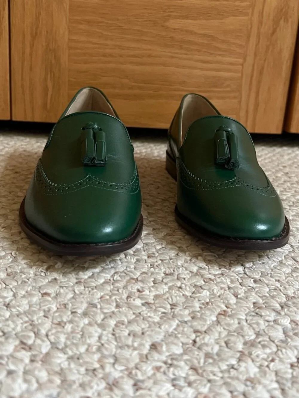 TALBOTS -- Leighton Tasseled Nappa Leather Brogue Loafer - NEW, with Box
